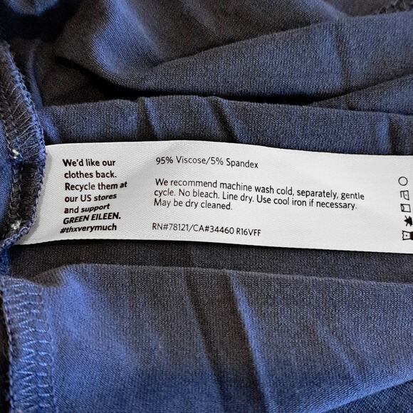 Eileen Fisher Blue Long Sleeve Swingy Tunic Top Size Small - Picture 7 of 7